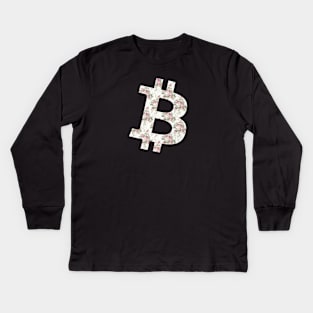 Bitcoin BTC coin Crypto coin Crytopcurrency Kids Long Sleeve T-Shirt